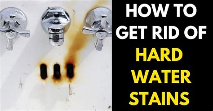 How to get rid of hard water stains