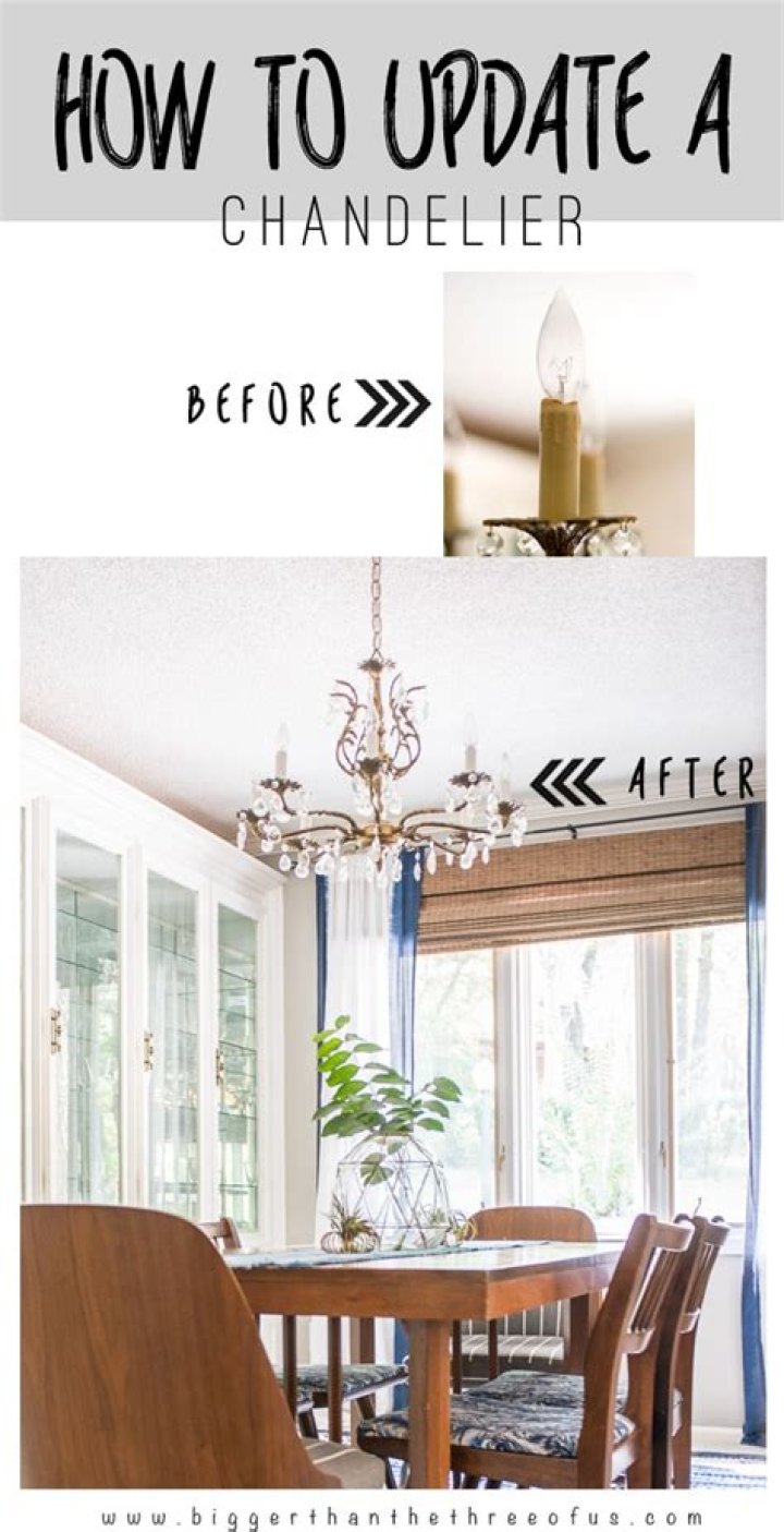 How to update an old chandelier