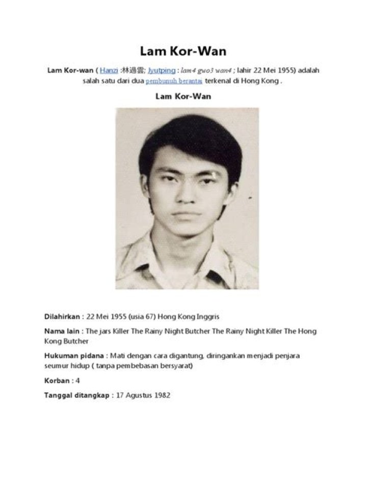 Lam Kor-wan’s biography, net worth, fact, career, awards and life story